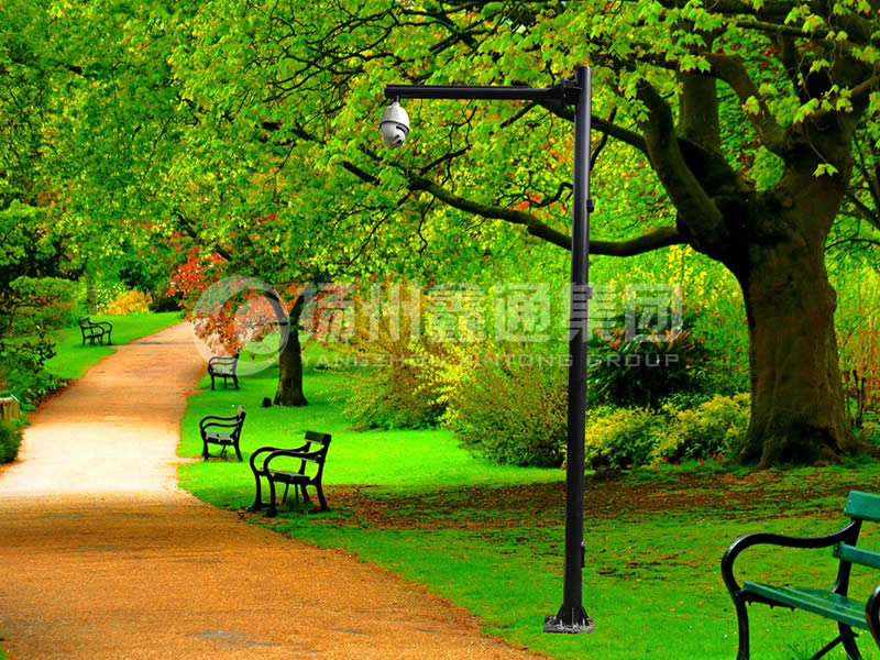 DJG-026，電子監(jiān)控桿，公園監(jiān)控桿